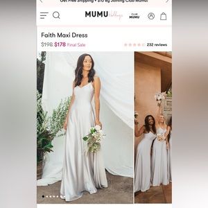 Show me your mumu faith maxi dress- Medium